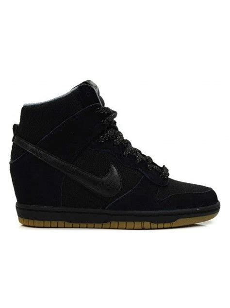 nike dunk sky hi dames sleehak sneakers zwart|nike dunk high premium.